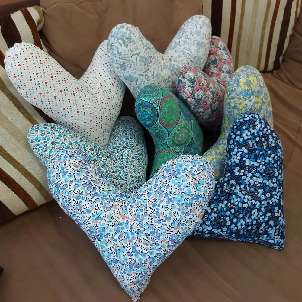 Coussin "Cœur" en soutien à l'institut Curie