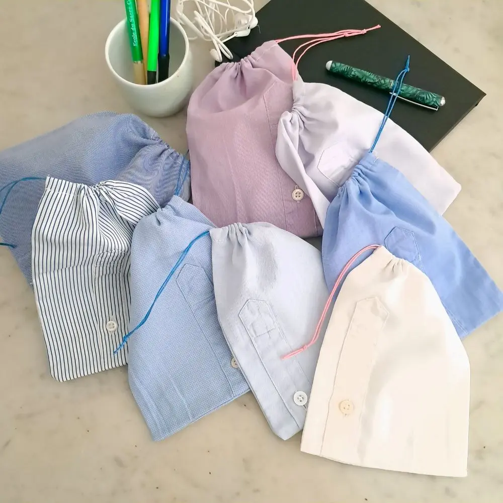 Pochon dans manche de chemise
