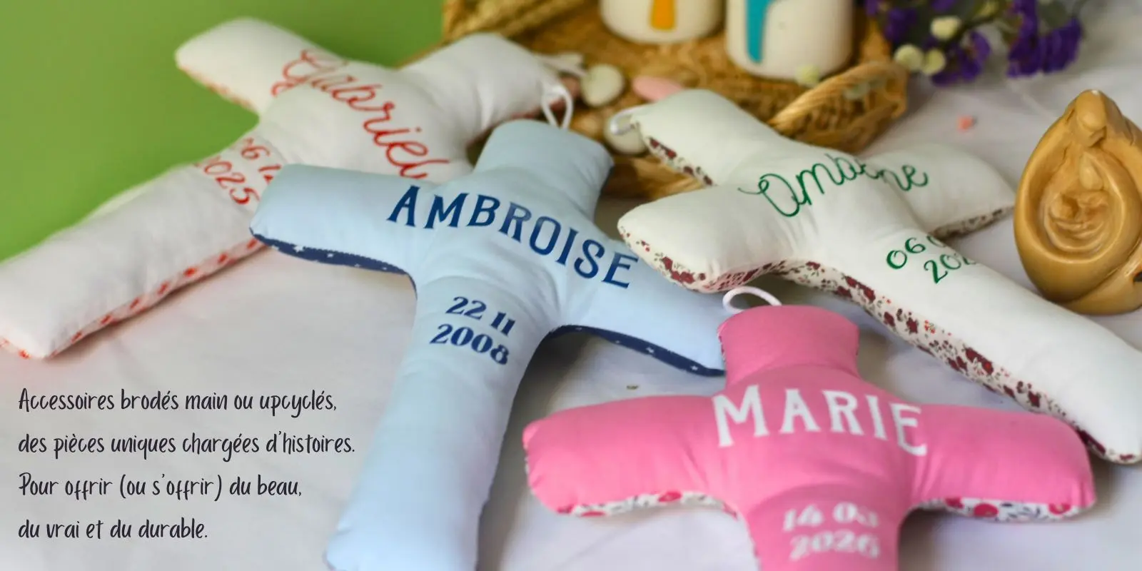 Couverture croix ouatiné Couverture croix ouatiné