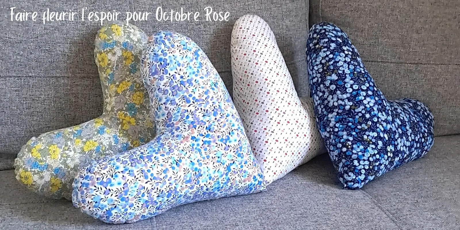 Couverture Coussin Coeur pour l'Institut Curie