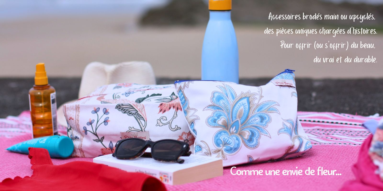 Trousse rideaux fleurs
