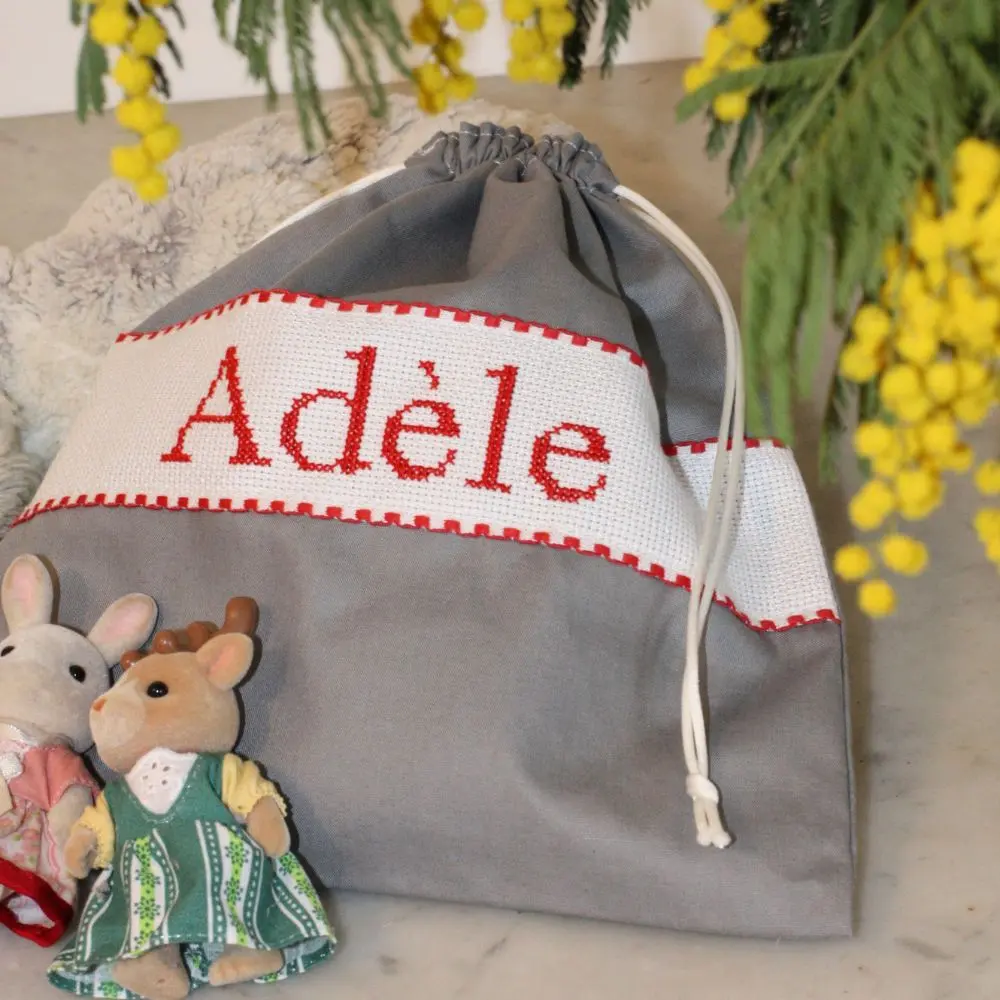 P'tit sac personnalisable brodé main