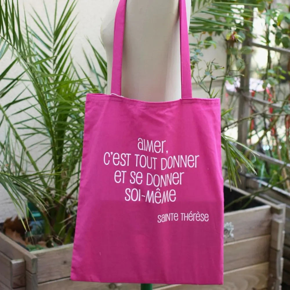 Tote bag religieux en drap recyclé
