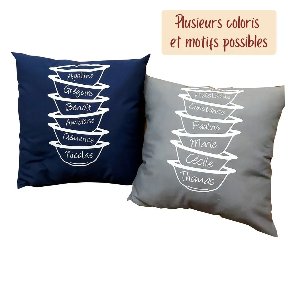 Coussin personnalisé avec graphisme