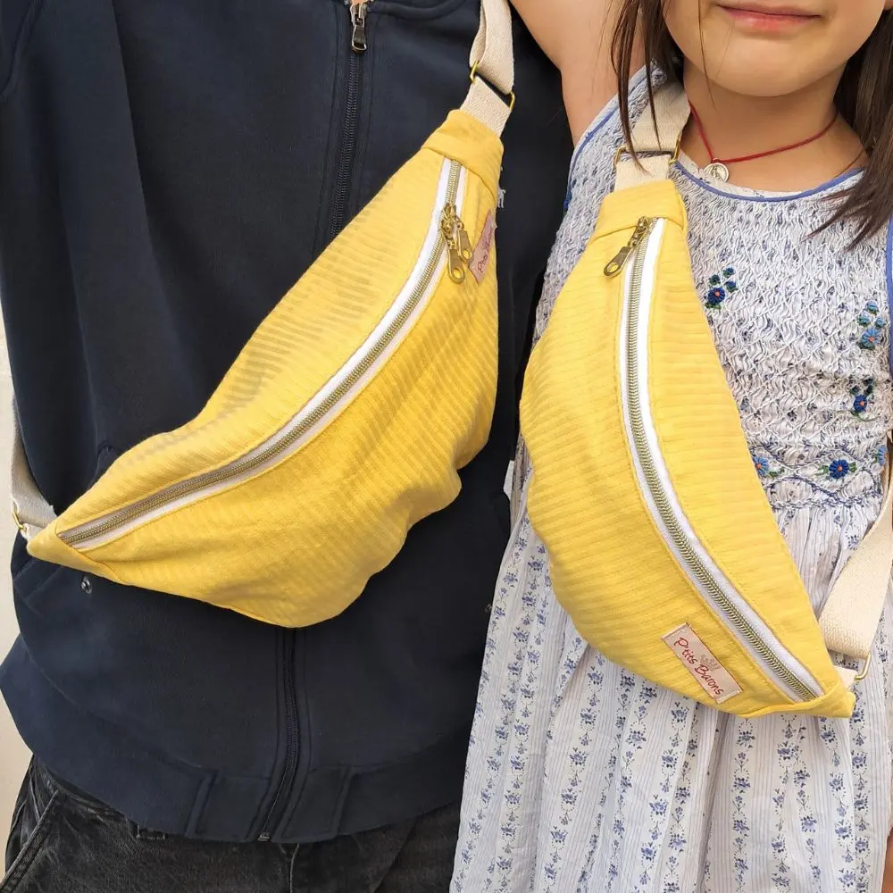 Sac banane femme en tissus upcyclés