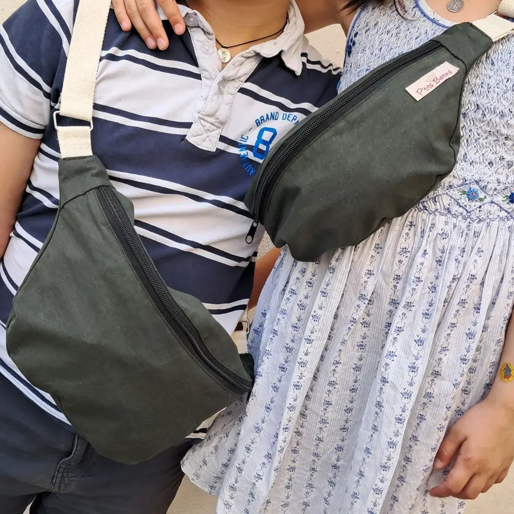 Sac banane enfant en tissus upcyclé